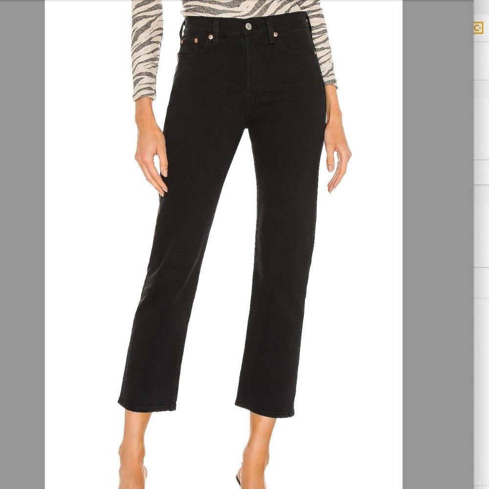 Levi's Wedgie Straight Black - 25